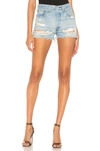 Levi's Levis Blue Distressed 501 Original Shorts In Fault Line