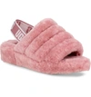 UGG UGG FLUFF YEAH GENUINE SHEARLING SLINGBACK SANDAL,1098793