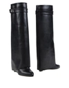 Givenchy Shark Lock Knee-high Boots In Black