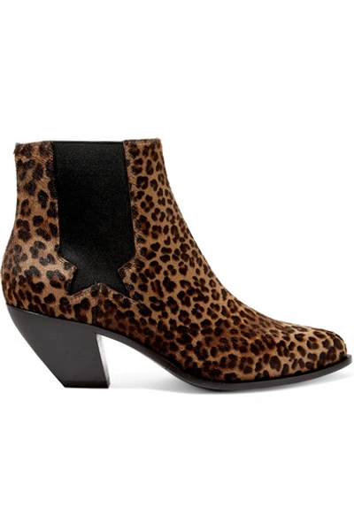 Golden Goose Sunset Leopard-print Calf Hair Ankle Boots In Brown Leopard