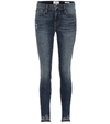 FRAME JEANNE FRONT CHEW SKINNY JEANS,P00363697