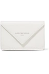 BALENCIAGA PAPIER MINI PRINTED TEXTURED-LEATHER WALLET