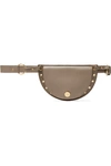 SEE BY CHLOÉ KRISS EYELET-EMBELLISHED TEXTURED-LEATHER BELT BAG