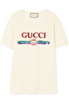 GUCCI Sequin-embellished cotton-jersey T-shirt