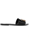 TOM FORD PADLOCK LEATHER SLIDES