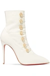 CHRISTIAN LOUBOUTIN LIOSSIMA 100 PATENT-LEATHER ANKLE BOOTS