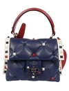 Valentino Mini Candystud Top Handle Leather Satchel In Basic