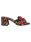 DOLCE & GABBANA ROSE PRINT MULES,10796204