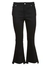 ALEXANDER MCQUEEN ALEXANDER MCQUEEN CROPPED FLARED JEANS,10796209