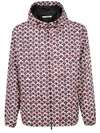 Valentino Logo Scale Print Jacket In Dja  Scale Blu