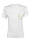 CHLOÉ RING DETAIL T-SHIRT,10796357