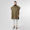 BURBERRY D-ring Detail Check Wool Cashmere Cape
