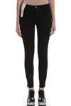 STELLA MCCARTNEY SKINNY BLACK STARS JEANS,10796834