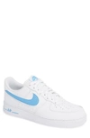 Nike Men's Air Force 1 '07 3 Casual Shoes, White - Size 13.0 In White/ University Blue