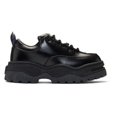 Eytys Black Angel Lift Leather Platform Sneakers