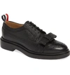 Thom Browne Bow-detailing Pebbled Brogues In Black