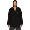 ACNE STUDIOS ACNE STUDIOS BLACK ODINE DOUBLE COAT