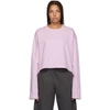 ACNE STUDIOS ACNE STUDIOS PINK CROPPED ODICE SWEATSHIRT