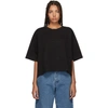 ACNE STUDIOS ACNE STUDIOS BLACK EMBOSSED LOGO CYLEA T-SHIRT