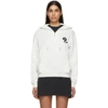 ALEXA CHUNG ALEXACHUNG WHITE HALF-ZIP DAISY HOODIE