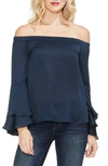 VINCE CAMUTO BELL SLEEVE OFF THE SHOULDER TOP,9168120