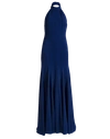 Stella Mccartney Meghan Navy Halterneck Gown