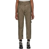 BED J.W. FORD BED J.W. FORD BROWN AND BLACK PLAID HIGH-WAISTED TROUSERS