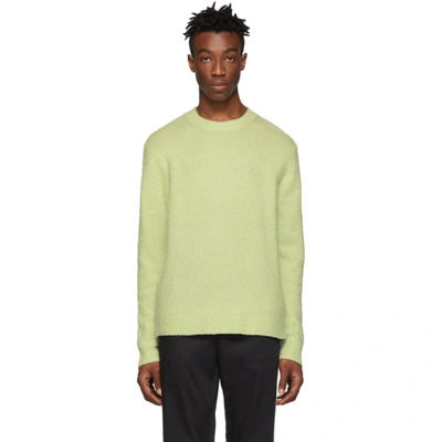 Acne Studios Peele Bobbled Wool And Cashmere-blend Jumper In Pale Green