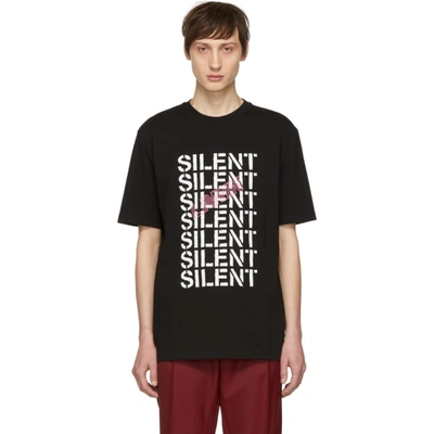 Lanvin Men's Silent Graphic T-shirt In 10 Black