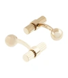 TOM FORD YELLOW GOLD SPHERE CUFFLINKS,15086657