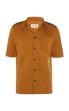 MAISON MARGIELA Camp-Collar Silk-Blend Shirt,S30HB0066 S1661