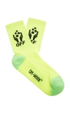 OFF-WHITE HANDS OFF TWO-TONE COTTON SOCKS,OMRA016S191200206210