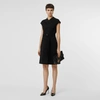 BURBERRY D-ring Detail Bonded Jersey Dress