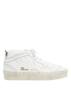 GOLDEN GOOSE Hi Mid Star White Leather Platform Sneakers,G34WS964.A1