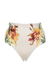 AGUA BY AGUA BENDITA ALICIA NATURE-PRINT HIGH-WAISTED BIKINI BOTTOM,722047