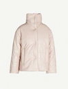Nanushka Liberty Fabric Mortimer Print Hide Puffer Jacket In Pink