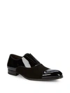 MEZLAN Patent Leather & Suede Slip-On Shoes