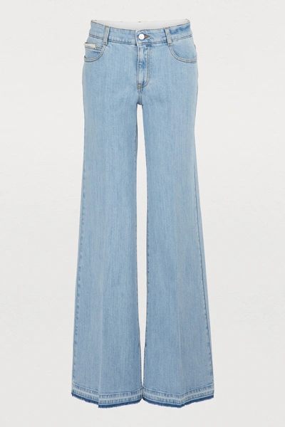 Stella Mccartney Wide-leg Jeans In 4850 - Vintage Light Blue
