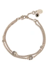 ALEXANDER MCQUEEN SKULL CHAIN BRACELET,553655J160K