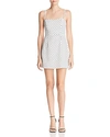 French Connection Sweetheart Polka-dot Mini Dress In White/black