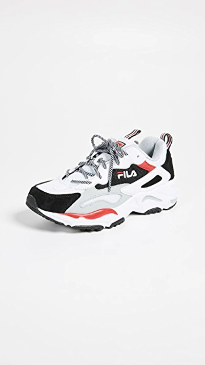 Fila Women's Ray Tracer Low-top Trainers In Wht/blk/hris