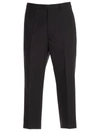 RICK OWENS CROPPED TROUSERS,10797341