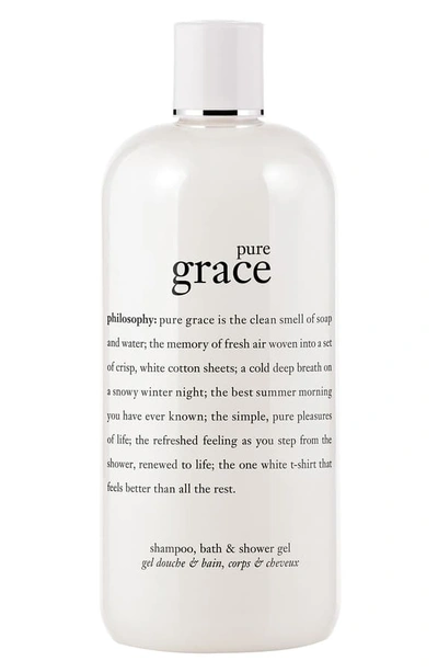 Philosophy Pure Grace 3-in-1 Shampoo, Shower Gel And Bubble Bath, 16 oz In No Color