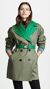 N°21 TWO TONE TRENCH COAT