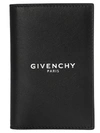 Givenchy Black 'paris' Logo Card Holder