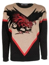 GIVENCHY CONTRAST KNIT SWEATER,10798330