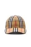 Burberry Vintage-check Cotton Baseball Cap In Antique Yellow Check