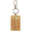 GUCCI GUCCI SILVER AND GOLD CREDIT CARD KEYCHAIN