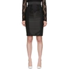 DOLCE & GABBANA DOLCE AND GABBANA BLACK FITTED PENCIL SKIRT