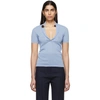 JACQUEMUS JACQUEMUS BLUE LA MAILLE MARINAIO POLO